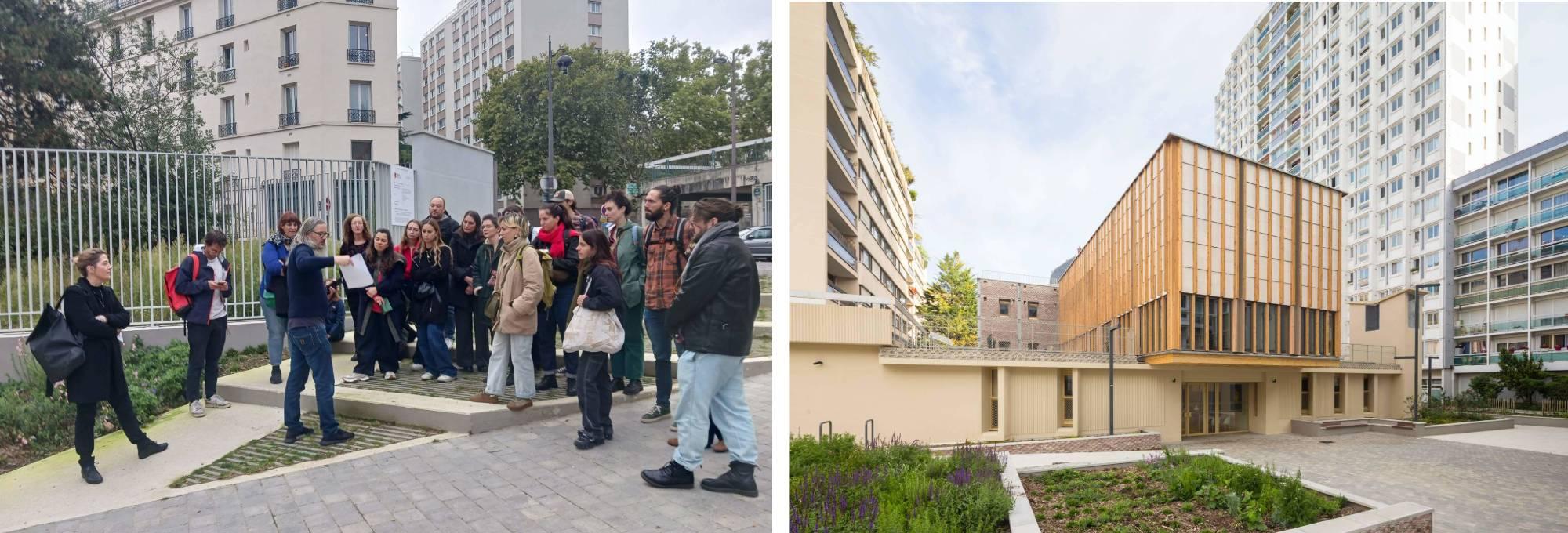 Dans le froid matinal d’une belle journée d’automne, une partie des équipes de TRIBU et d’Associer, est venue visiter le conservatoire Chopin avec Litotes. Un moment de partage autour des pratiques communes qui nous animent.  Photos A. Epelly / S.Grazia