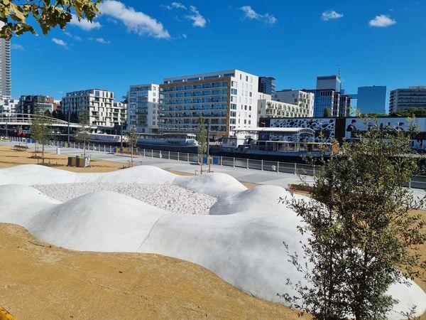 Bac à sable et parc récréatif, Quai des matériaux, Bruxelles, Molenbeek © TRIBU