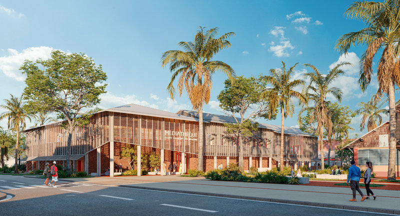 Construction d'une médiathèque à Saint-Laurent du Maroni (Guyane)