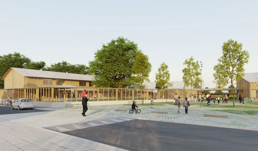 Construction of a school and community center in Orvault