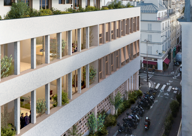 Réhabilitation du Centre de tri postal, rue Rodier, Paris (75)