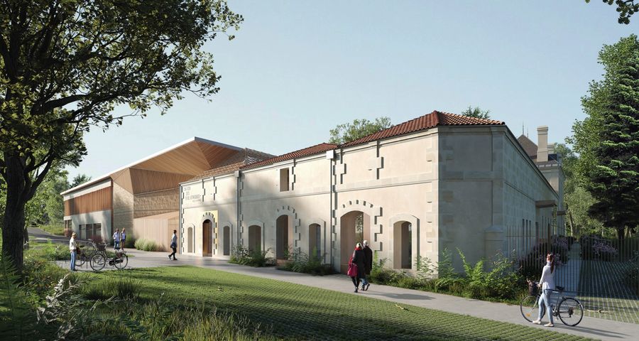 Restauration d'une maison bourgeoise et ancien chais et extension pour la création de la Bibliothèque Départementale de Gironde à Eysines