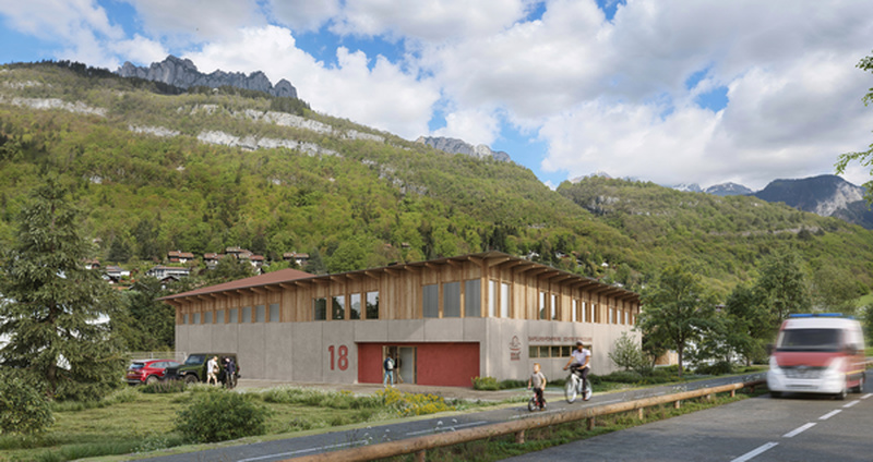 Reconstruction d'un nouveau centre d'incendie et de secours, TALLOIRES (74)